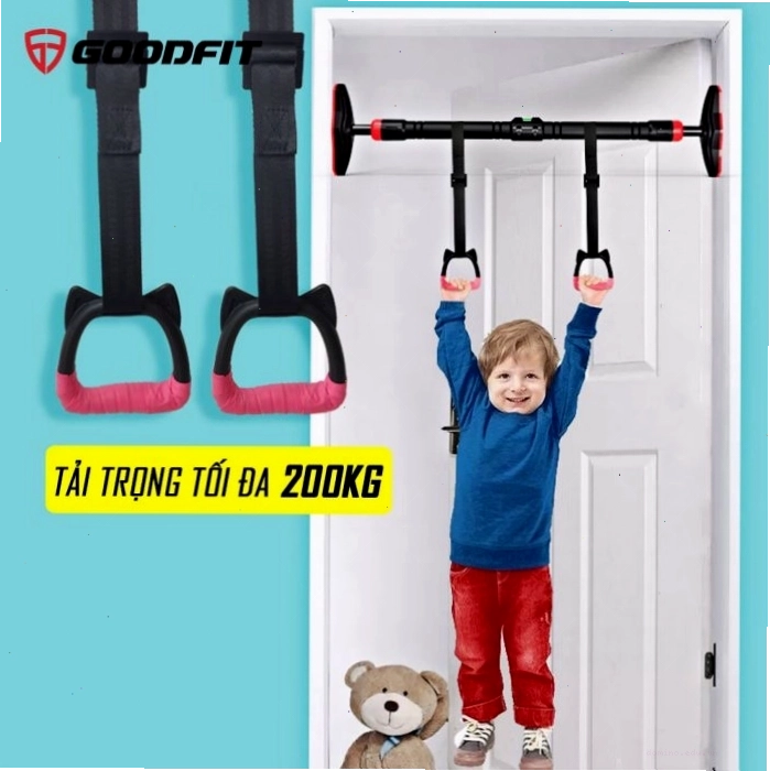 Bộ dây kháng lực hỗ trợ đu xà đơn cho trẻ em chính hãng GoodFit GF002E với thiết kế ngộ nghĩnh