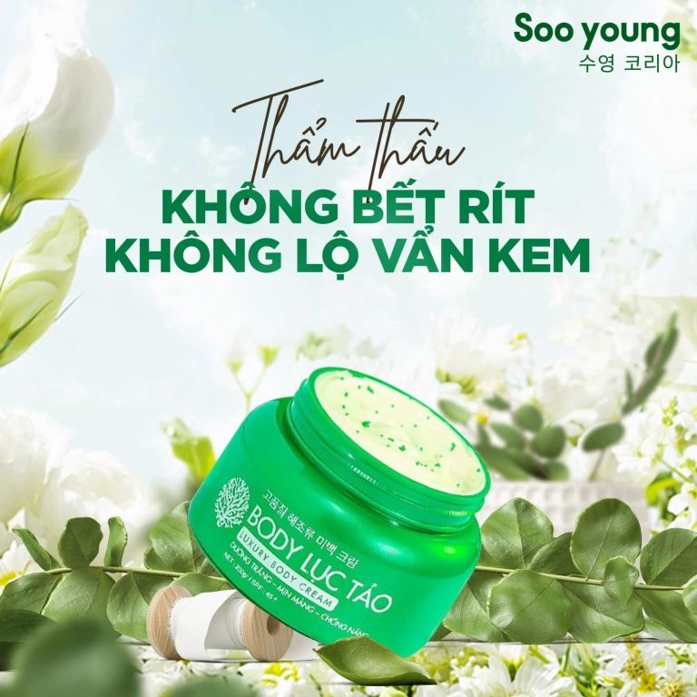 Body Lục Tảo Soo Young Legend: Bí quyết dưỡng trắng da toàn diện