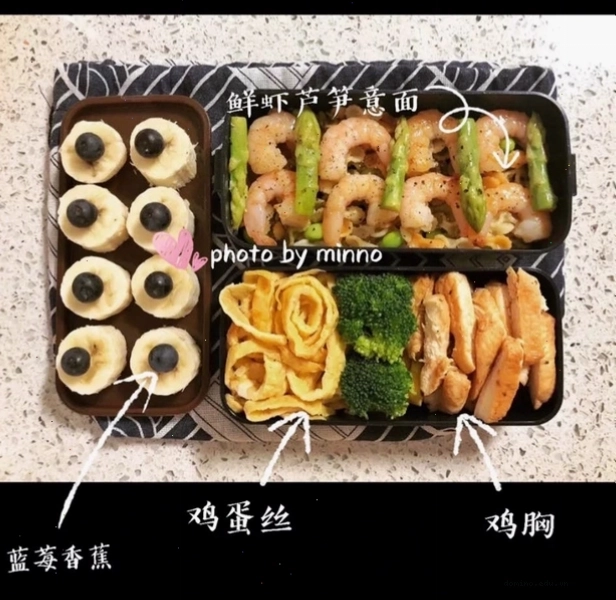Bữa trưa với tôm và măng tây