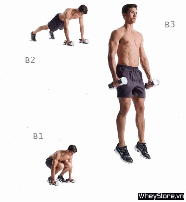 Các bài tập burpee biến thể thử thách người tập