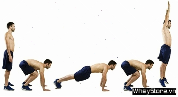 Các bước thực hiện bài tập burpee chuẩn xác từng động tác