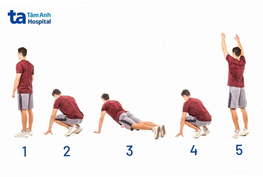Các động tác tập burpee đốt cháy calo hiệu quả