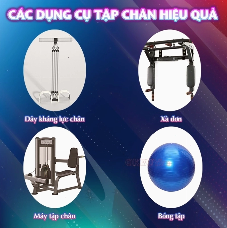 Các dụng cụ tập chân hiệu quả