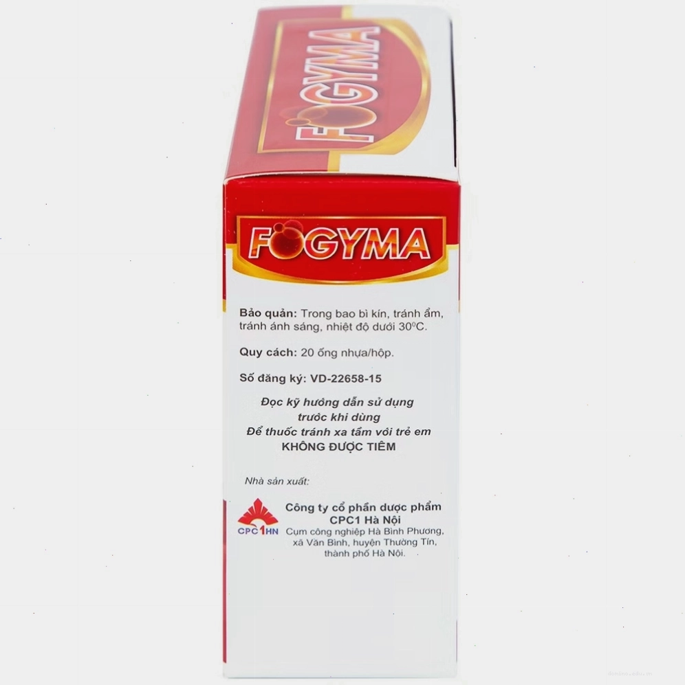 Cách dùng thuốc Fogyma sắt dạng ống
