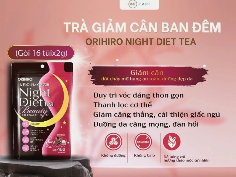 Cách pha trà Orihiro Night Diet Tea