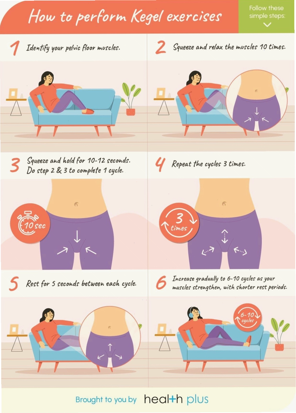 Cách thực hiện bài tập Kegel chi tiết