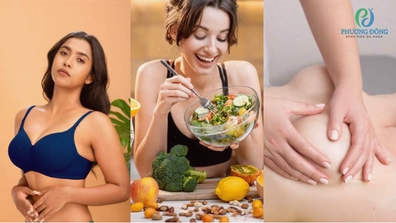 Cải thiện kích thước vòng 1 tại nhà với thực phẩm tự nhiên và thao tác massage