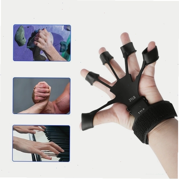 Cận cảnh chất liệu silicone mềm dẻo của dụng cụ tập ngón tay