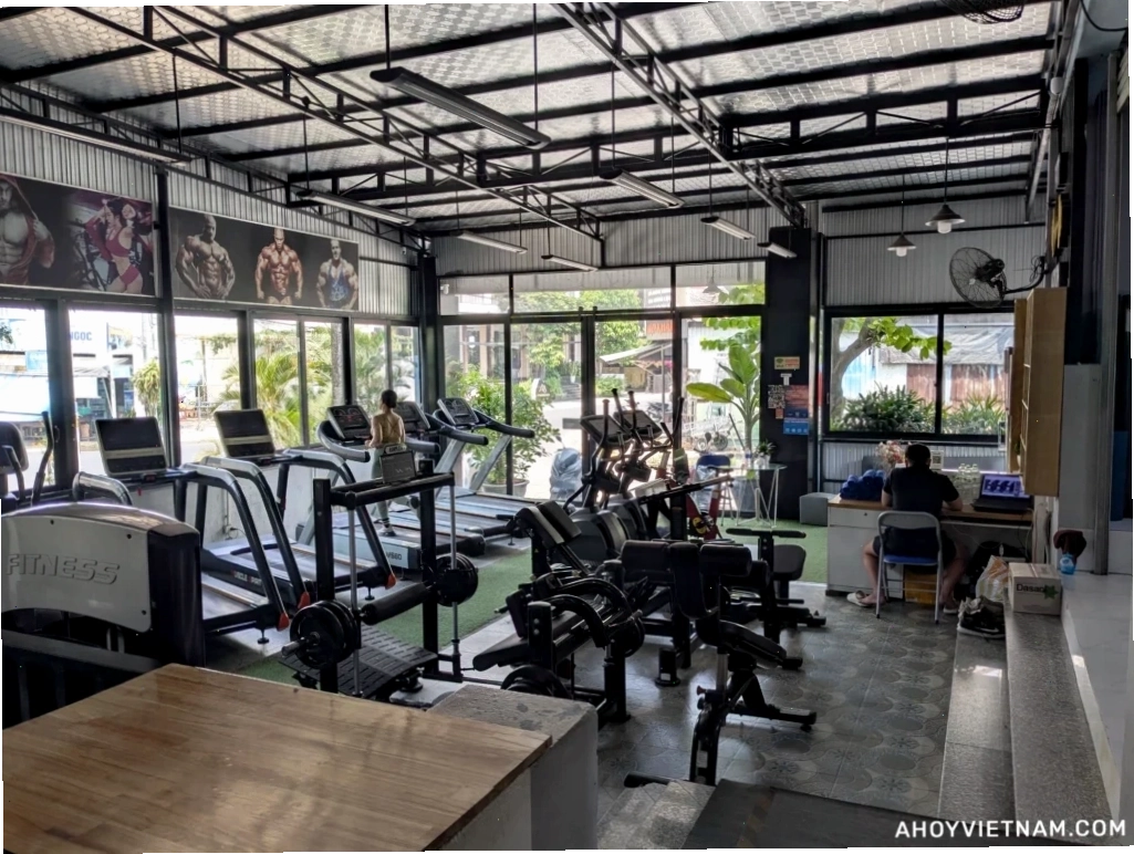Cardio machines inside FIT NATION gym in Hoi An