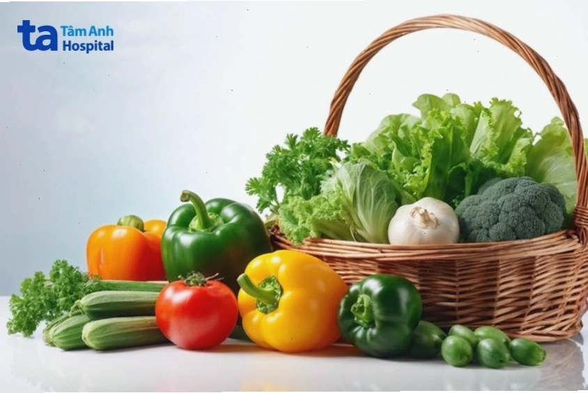 Chất xơ từ rau xanh hỗ trợ tiêu hóa tốt cho quá trình giảm mỡ