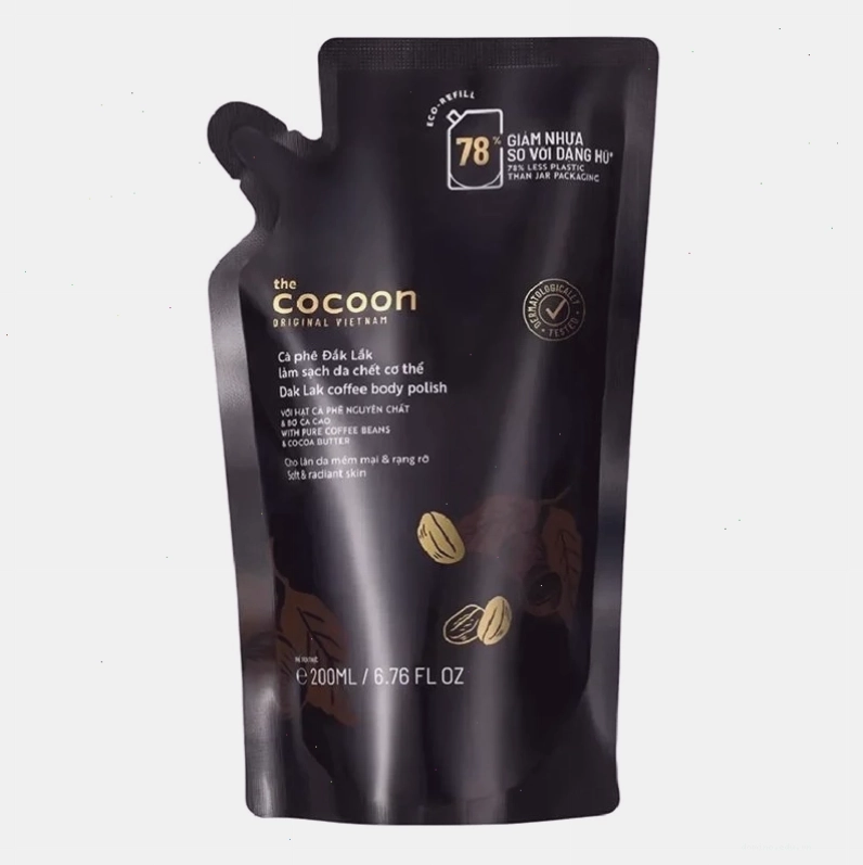 Chi tiết thành phần Cà phê Đắk Lắk trong Tẩy tế bào chết Cocoon