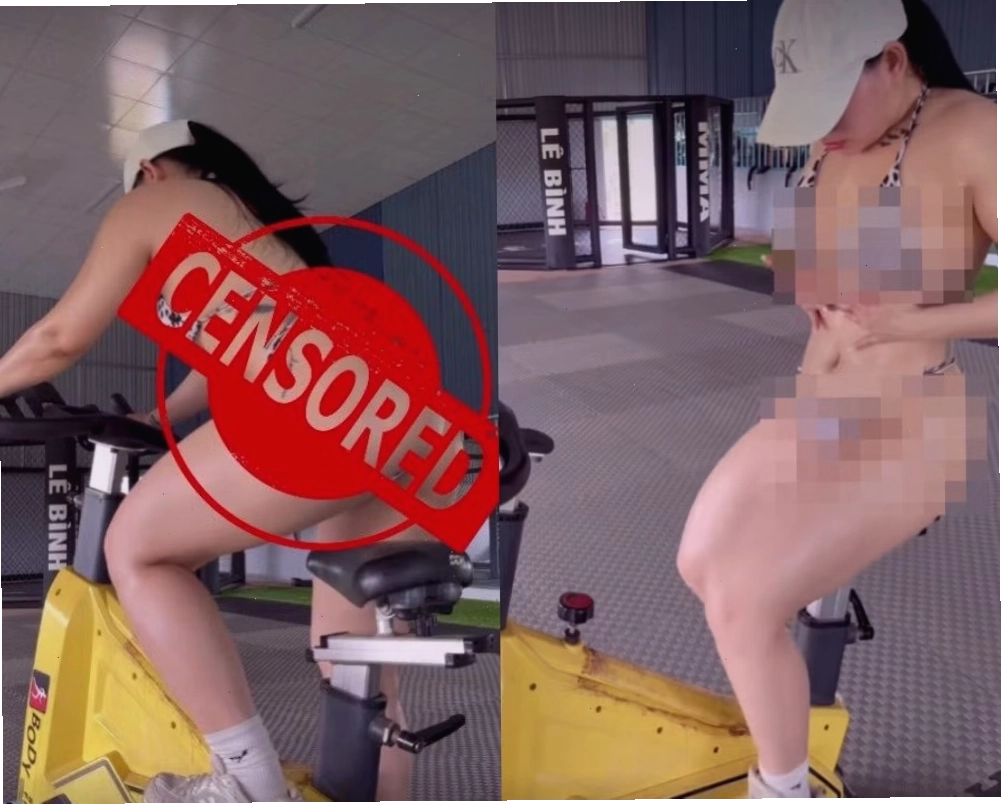 Cô gái tập gym trong trang phục bikini gây tranh cãi trên mạng xã hội