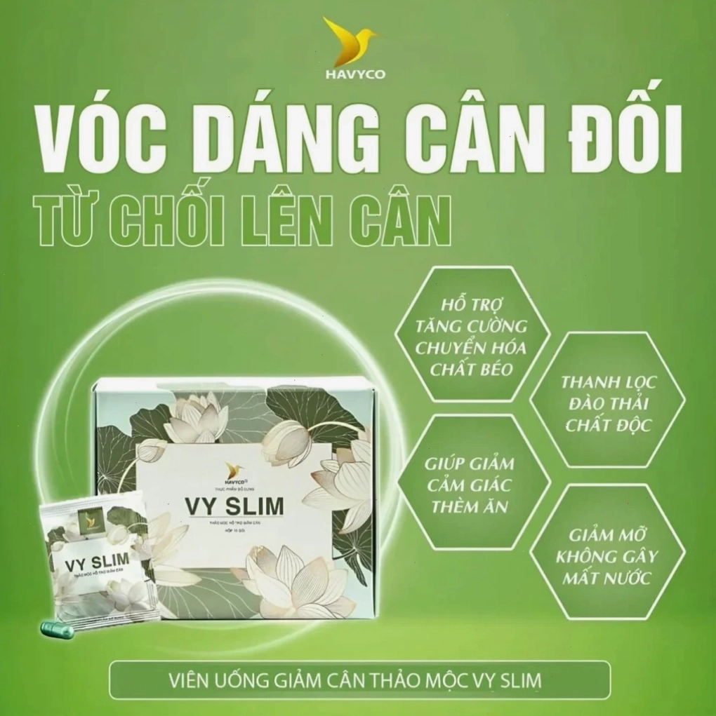 Công dụng hỗ trợ giảm cân và thanh lọc cơ thể của Vy Slim