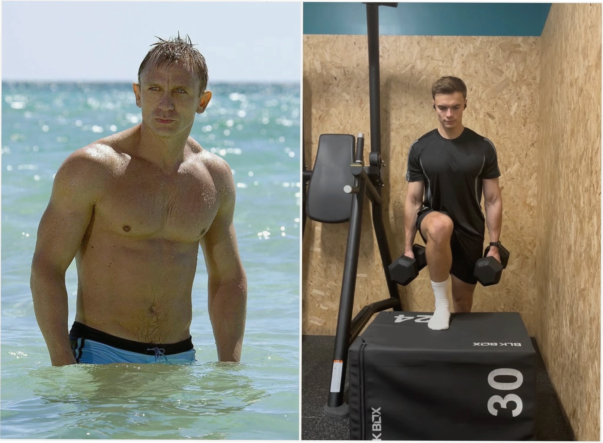 Daniel Craig tập luyện