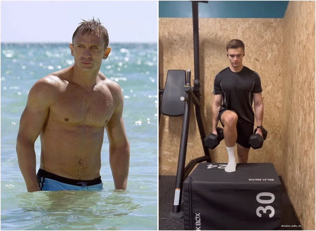 Daniel Craig với vóc dáng săn chắc