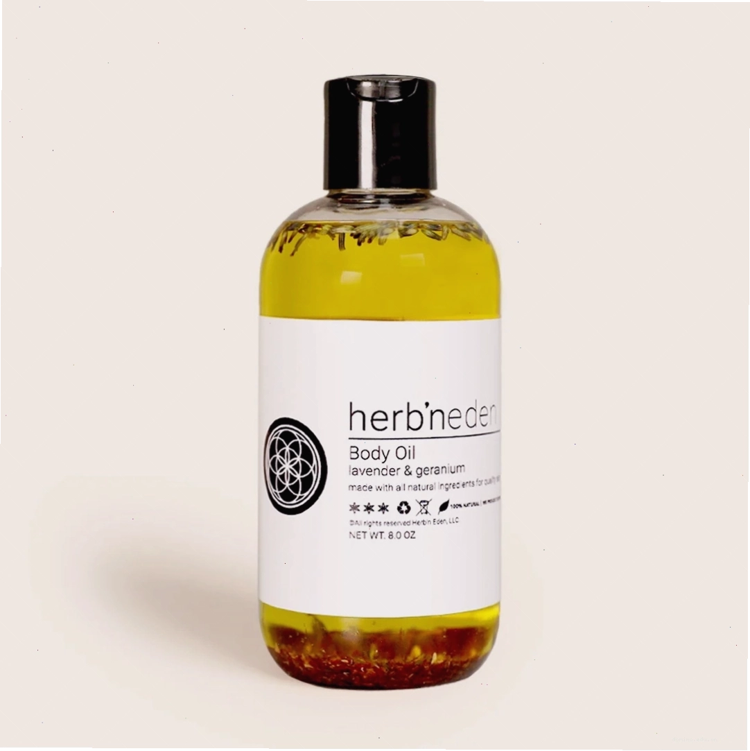 Dầu dưỡng thể Lavender & Geranium giúp thư giãn và làm dịu da