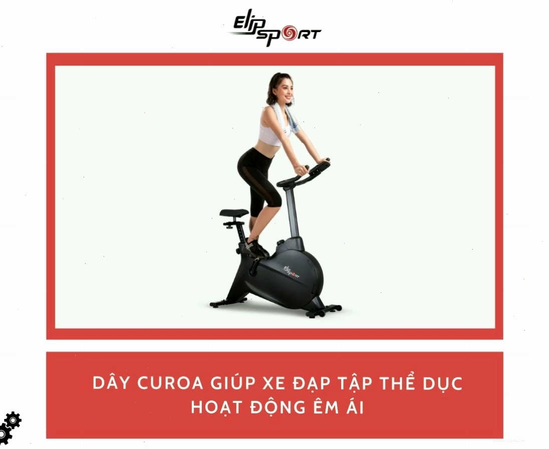 Dây curoa xe đạp tập thể dục giúp hoạt động êm ái và bền bỉ