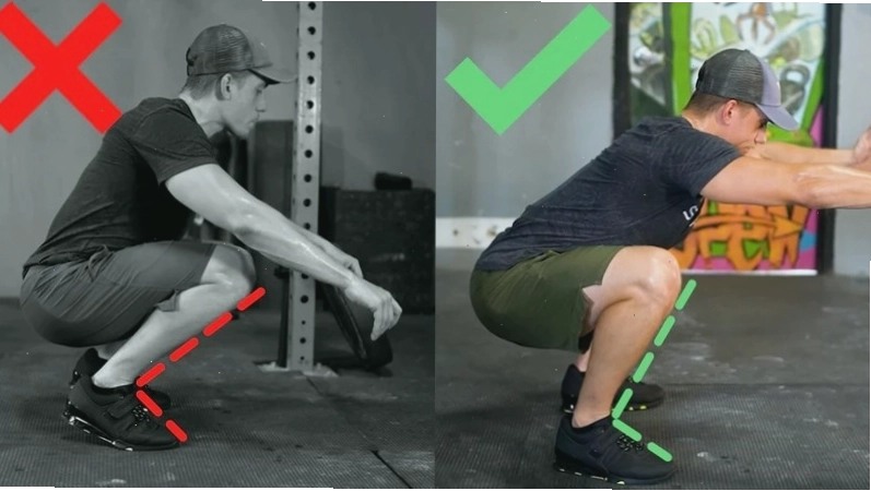 Đẩy gối về phía trước quá nhiều gây áp lực lên khớp gối