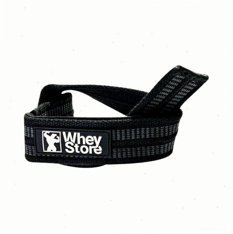 Dây kéo lưng Lifting Strap WheyStore màu đen xám