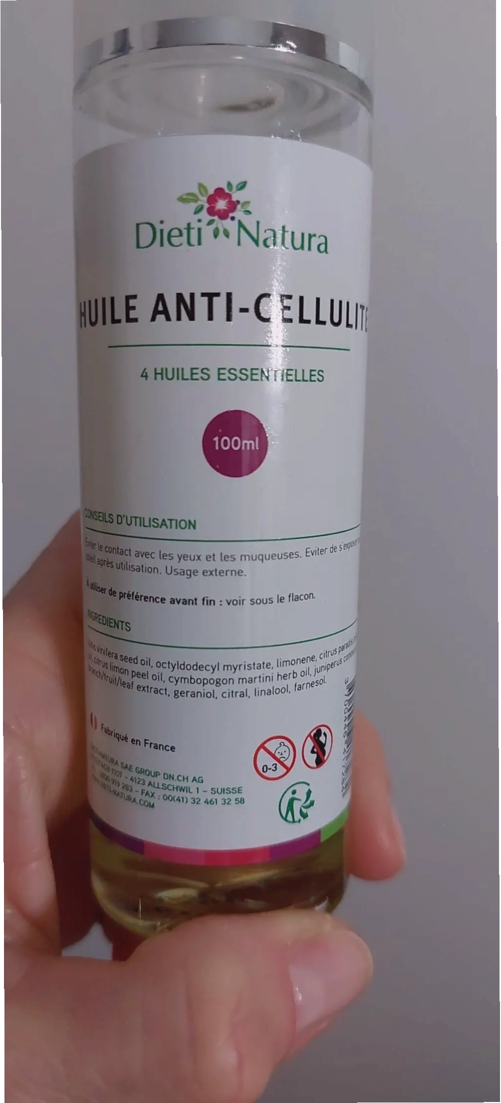 Dieti Natura Huile anti-cellulite - Dầu chống cellulite