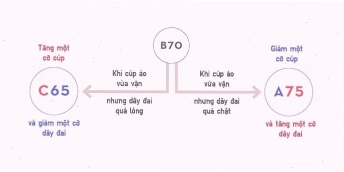 Điều chỉnh áo ngực khi cúp áo không vừa