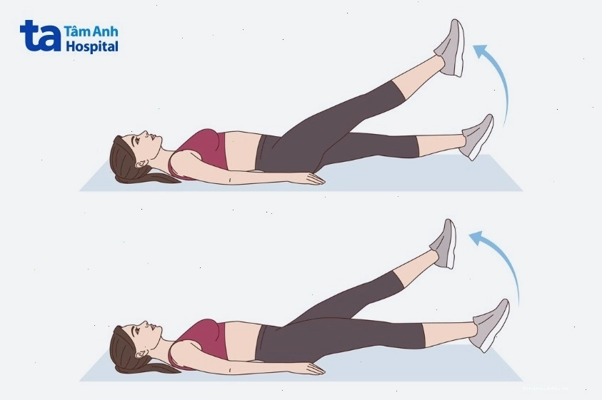Động tác đá cắt kéo giảm mỡ bụng hiệu quả