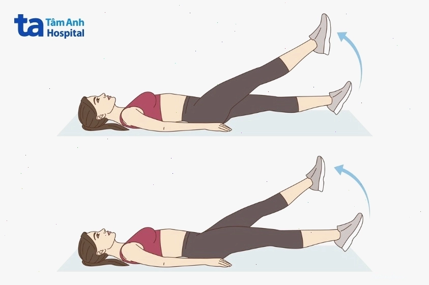 Động tác đá cắt kéo (Scissor Kicks) giúp làm săn chắc cơ bụng dưới