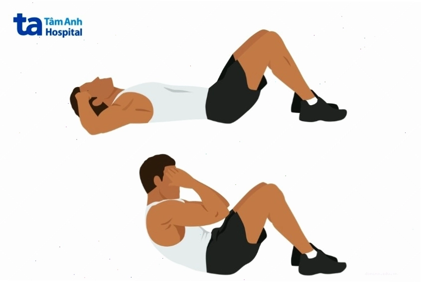 Động tác sit up giúp săn chắc cơ bụng