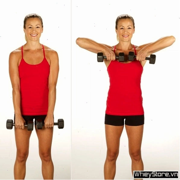 Dumbbell Lateral Raise giúp vai thon gọn hơn