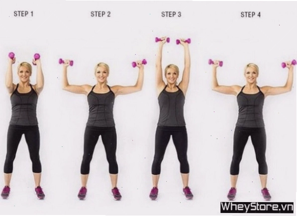 Elbow Squeeze Shoulder Press giúp siết cơ ngực hiệu quả