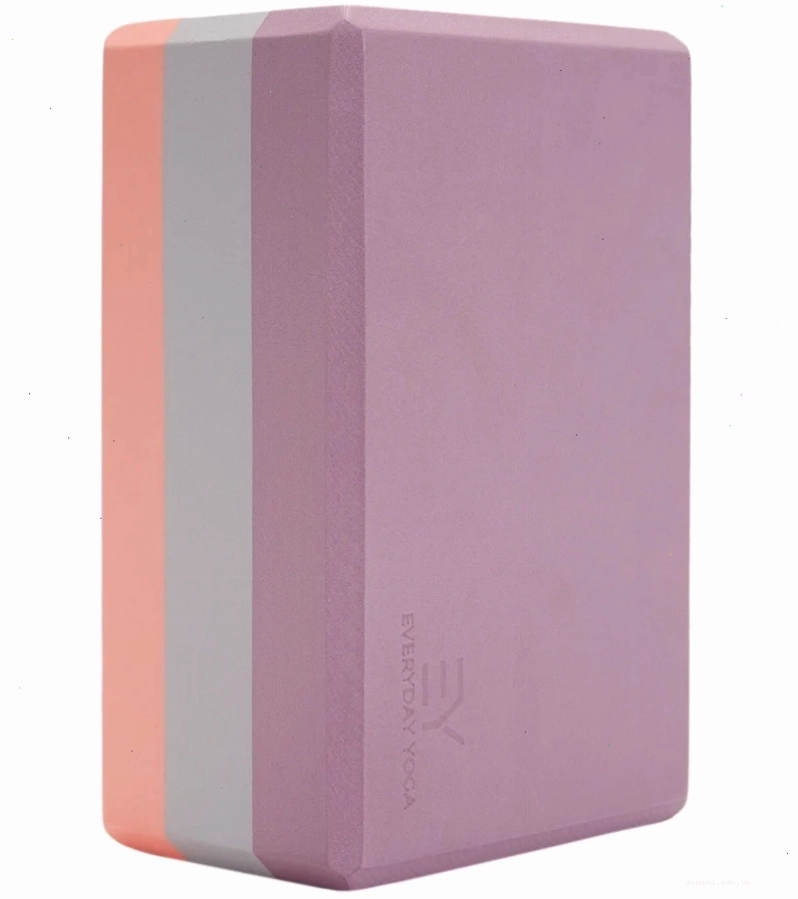 Everyday Yoga 4 Inch Tri Color Foam Yoga Block với màu sắc bắt mắt