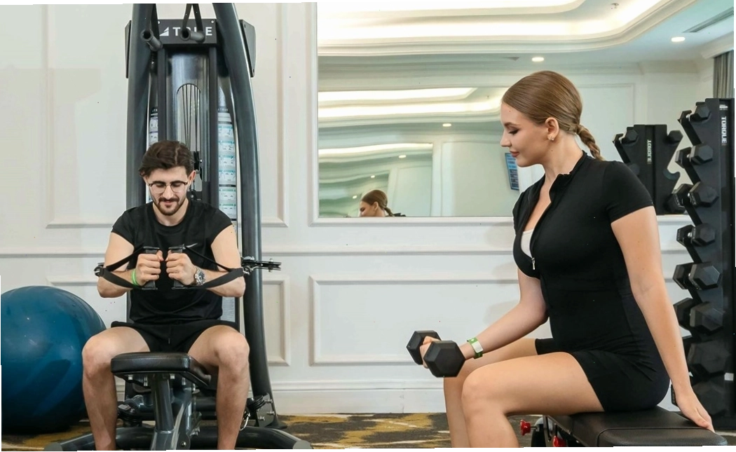 Fitness Center tại Wyndham Grand Phu Quoc nhìn ra biển