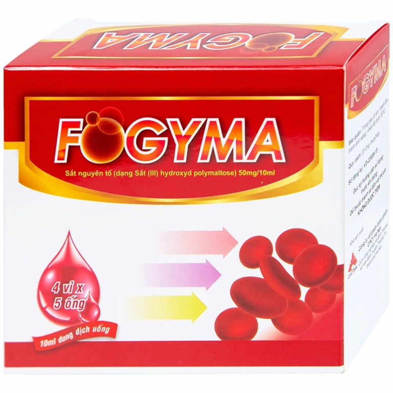Fogyma Sắt: Hướng dẫn sử dụng và công dụng chi tiết cho người thiếu máu