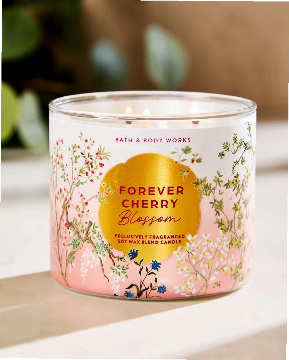 Forever Cherry Blossom 3-Wick Candle