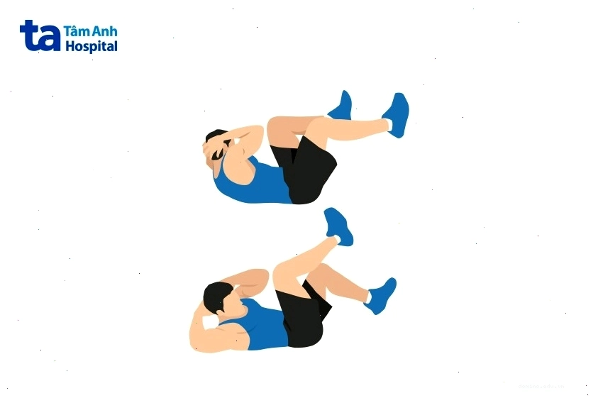 Gập bụng đạp xe (Bicycle Crunch) giúp giảm mỡ hai bên eo hiệu quả