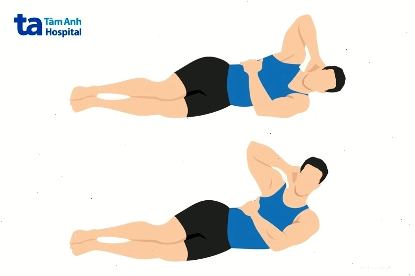 Gập bụng nghiêng giúp săn chắc cơ liên sườn