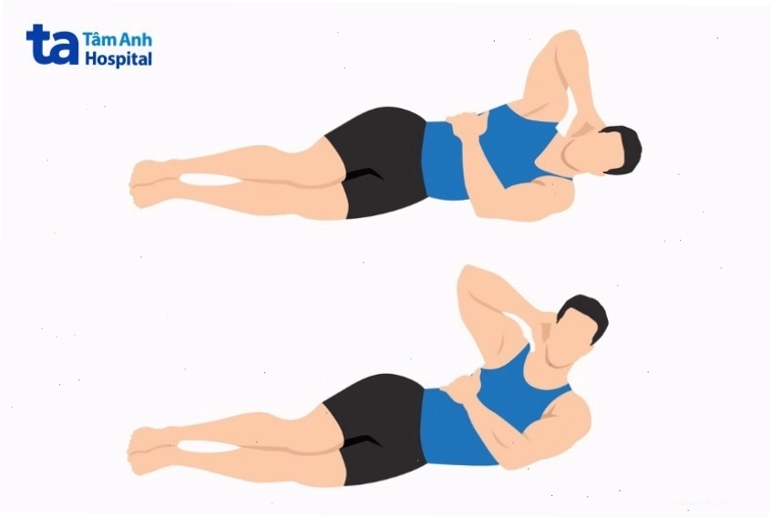 Gập bụng nghiêng giúp tác động vào cơ xiên