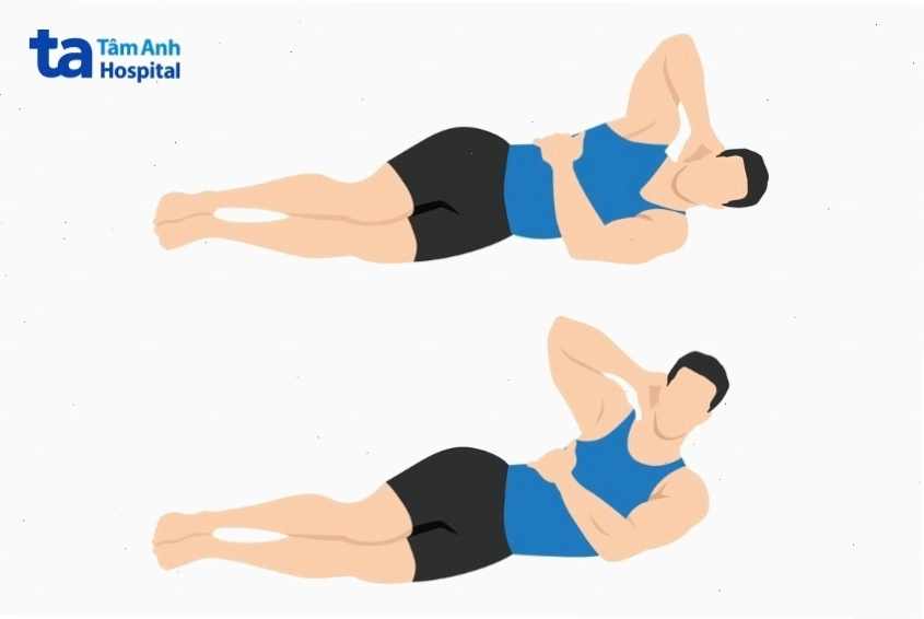 Gập bụng nghiêng tác động trực tiếp vào cơ xiên