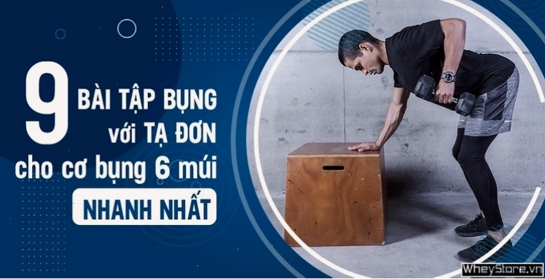 Gập bụng trên ghế dốc với tạ đơn