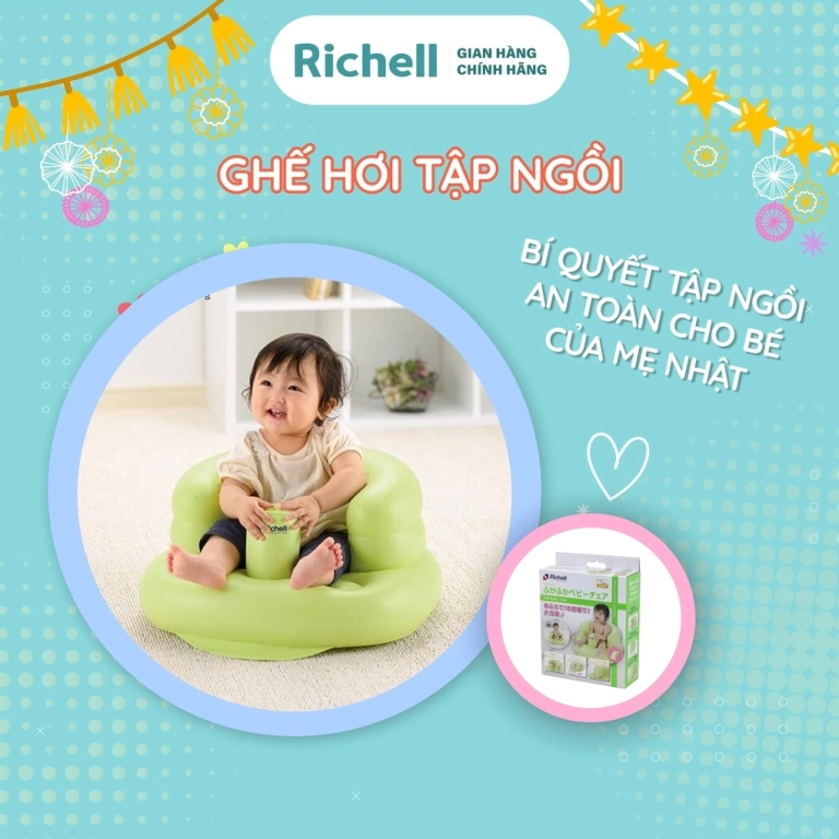Ghế tập ngồi cho bé và những điều cha mẹ cần biết