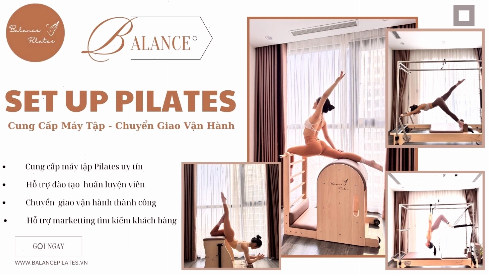 Ghế tập Pilates Chair cho bài tập chân