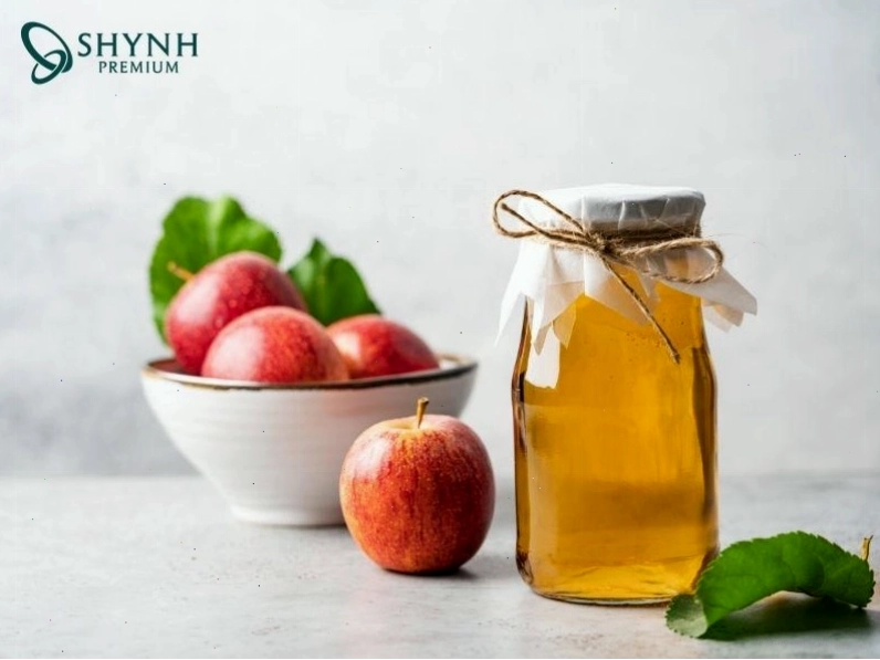 Giấm táo chứa axit acetic, có khả năng ức cảm giác thèm ăn