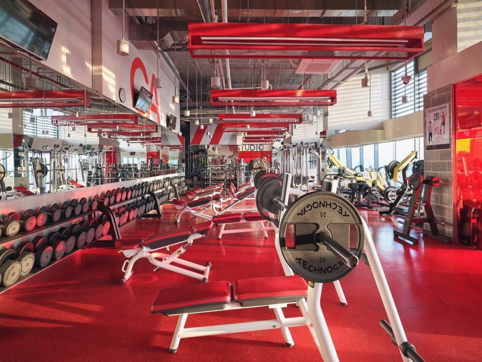 Giao diện ứng dụng LivWell hiển thị lịch tập của California Fitness & Yoga