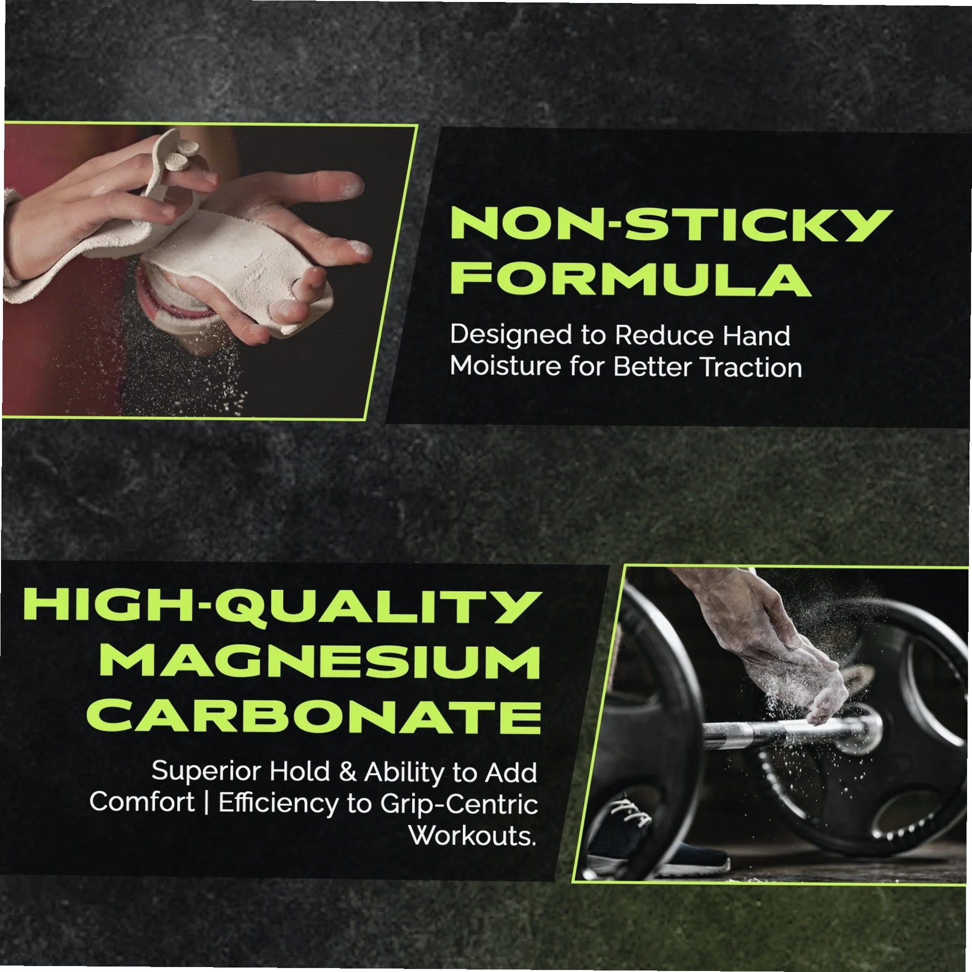 Gym chalk liquid được thoa lên tay