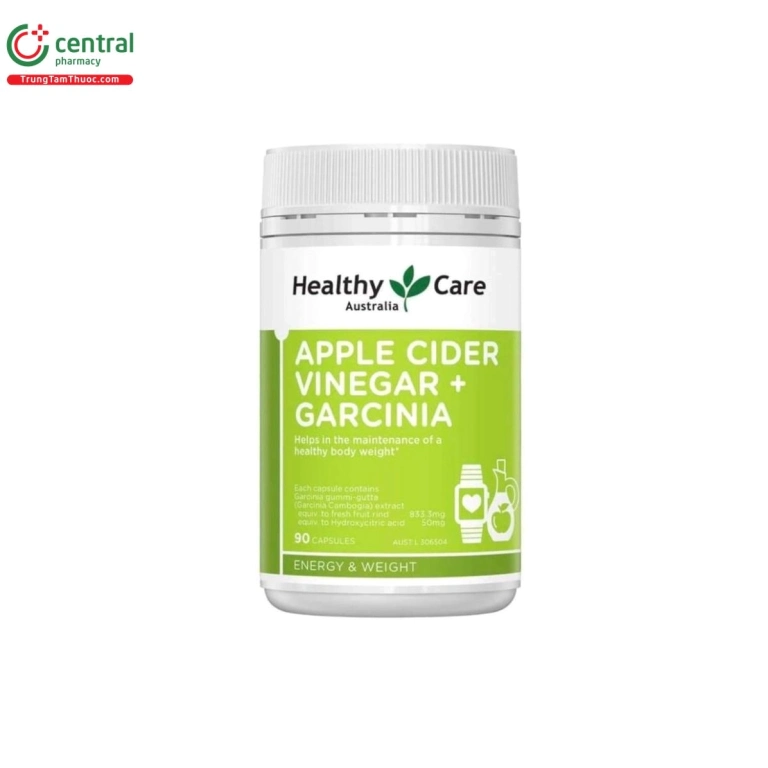 Healthy Care Apple Cider Vinegar + Garcinia: Giải pháp hỗ trợ giảm cân an toàn