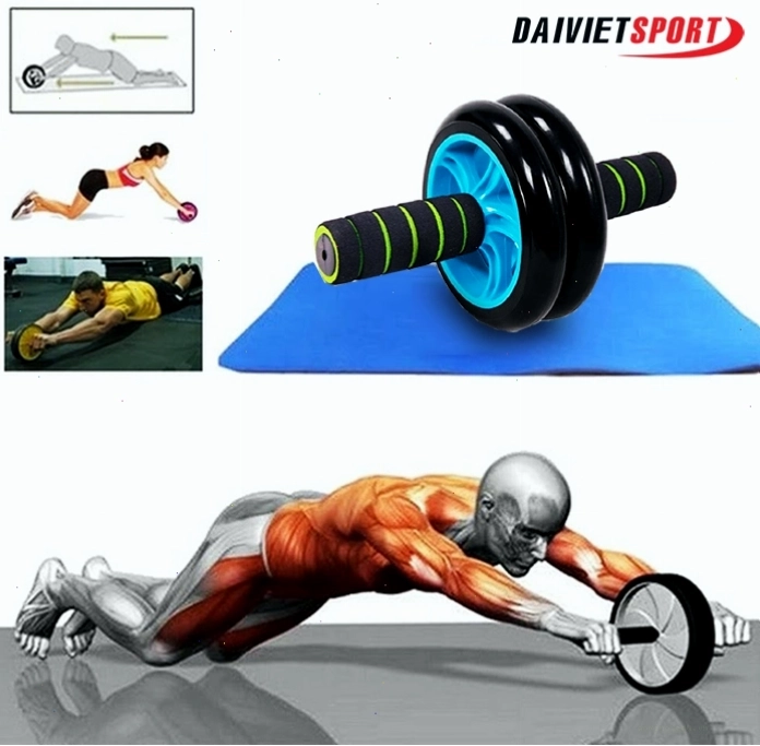 Hình ảnh minh họa các nhóm cơ được tác động khi tập con lăn