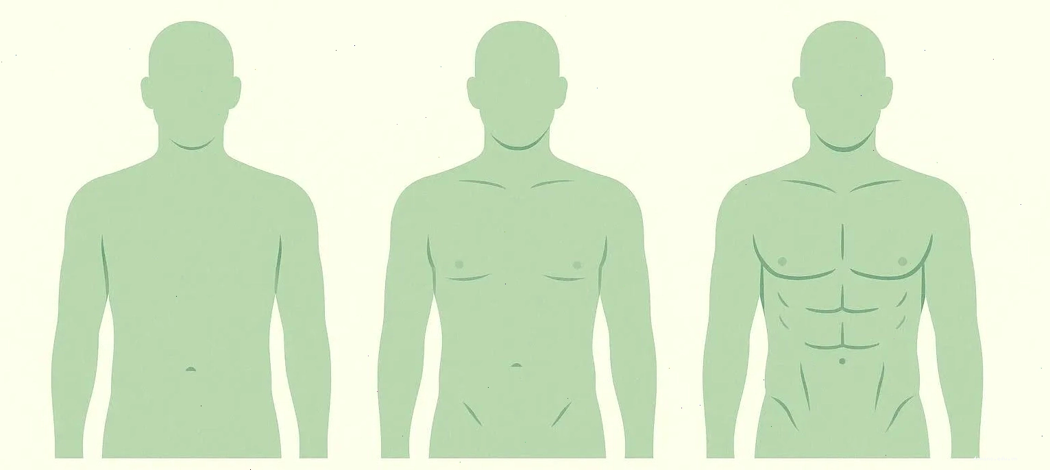 Hình ảnh minh họa nam giới với 12% body fat