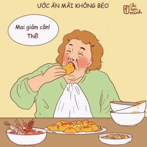 Hình giảm cân hợp khoảnh khắc thấy cân báo số đẹp