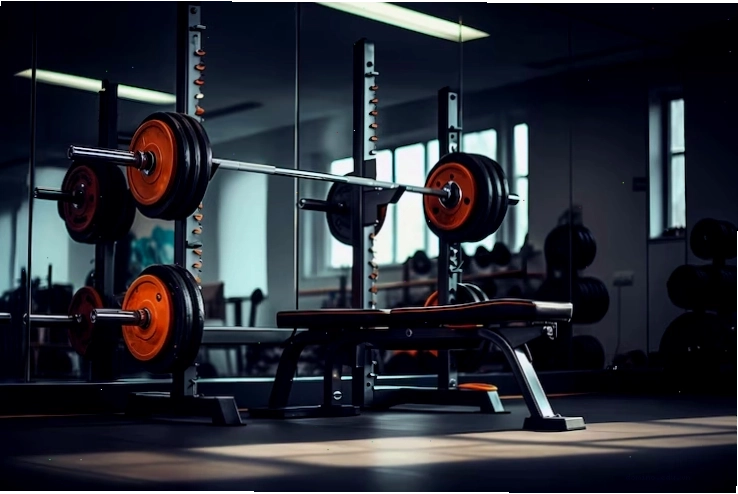 Hình nền gym với các thiết bị tập luyện 3D ấn tượng
