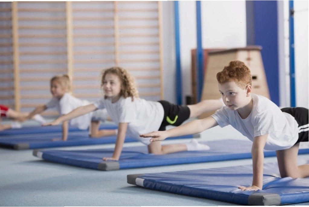 Hoạt hình minh họa tư thế em bé cá mập trong yoga kid